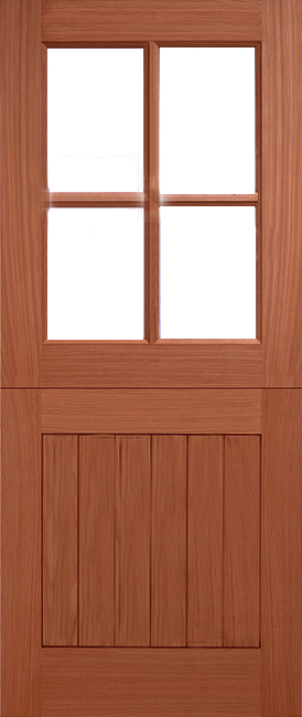 Stable 4-Light External Hardwood Door